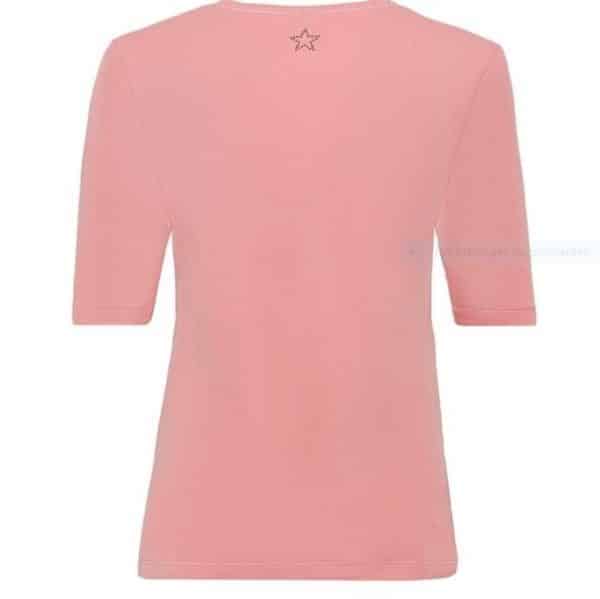 Basic T-Shirt aus Baumwolle von Olsen Art. 11100829 in lachsfarben bei Mode Sabine Lemke in Winnenden im Rems Muss Kreis einkaufen