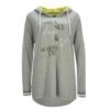 Kapuzensweatshirt von Kenny S in grau mit Front Schrift und langem Arm einkaufen bei Mode Sabine Lemke in Winnenden im Onlineshop oder lokal einkaufen