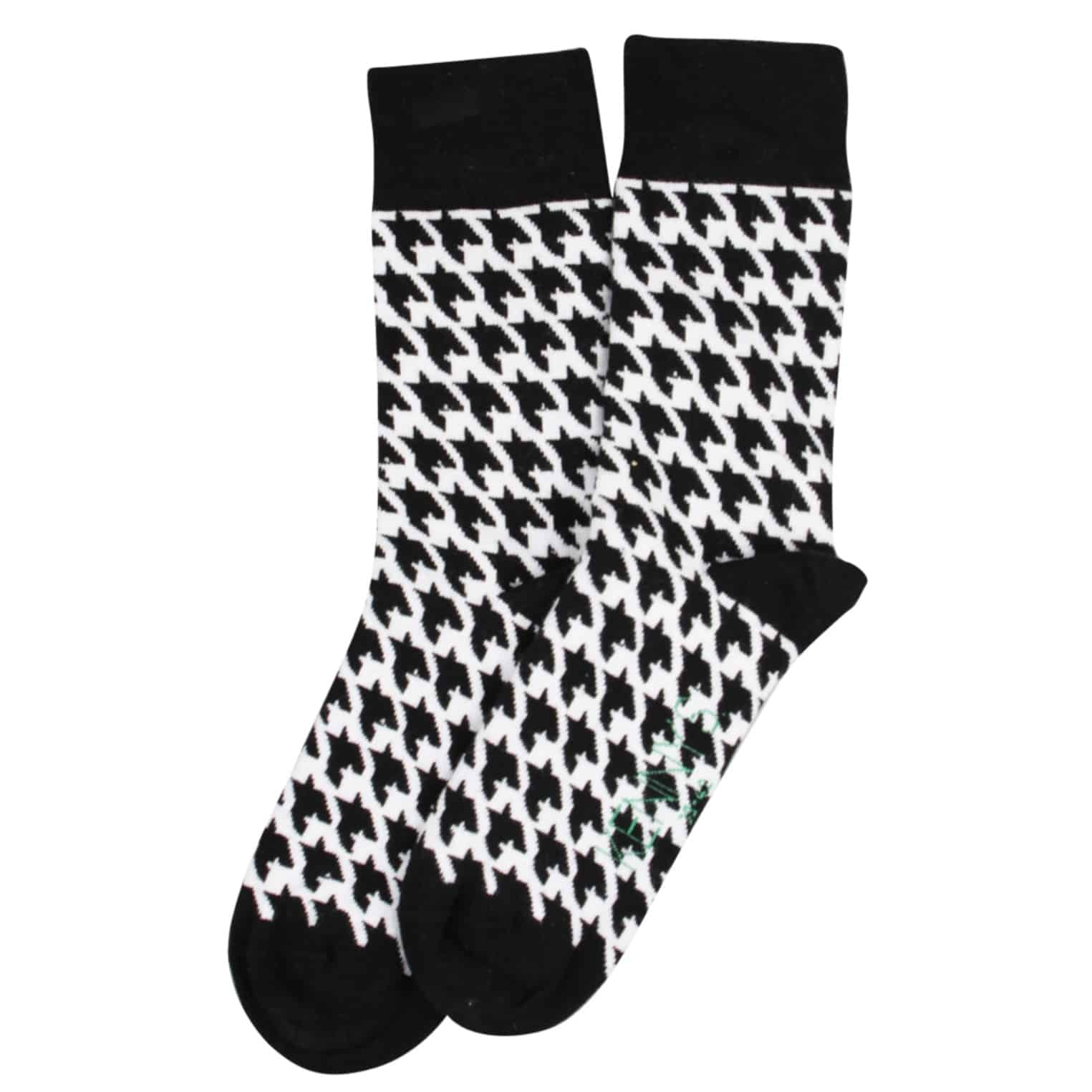Socken mit Hahnentritt Muster von Kenny S Art. 140041 in schwarz weiß bei Mode Sabine Lemke in Winnenden und im Onlineshop