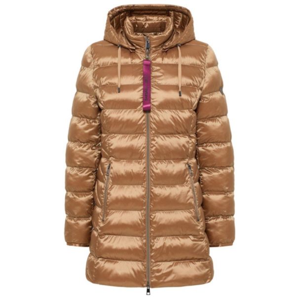 Lange Steppjacke von Lebek in warmem goldton bei Mode Sabine Lemke shoppen in Winnenden oder im onlineshop