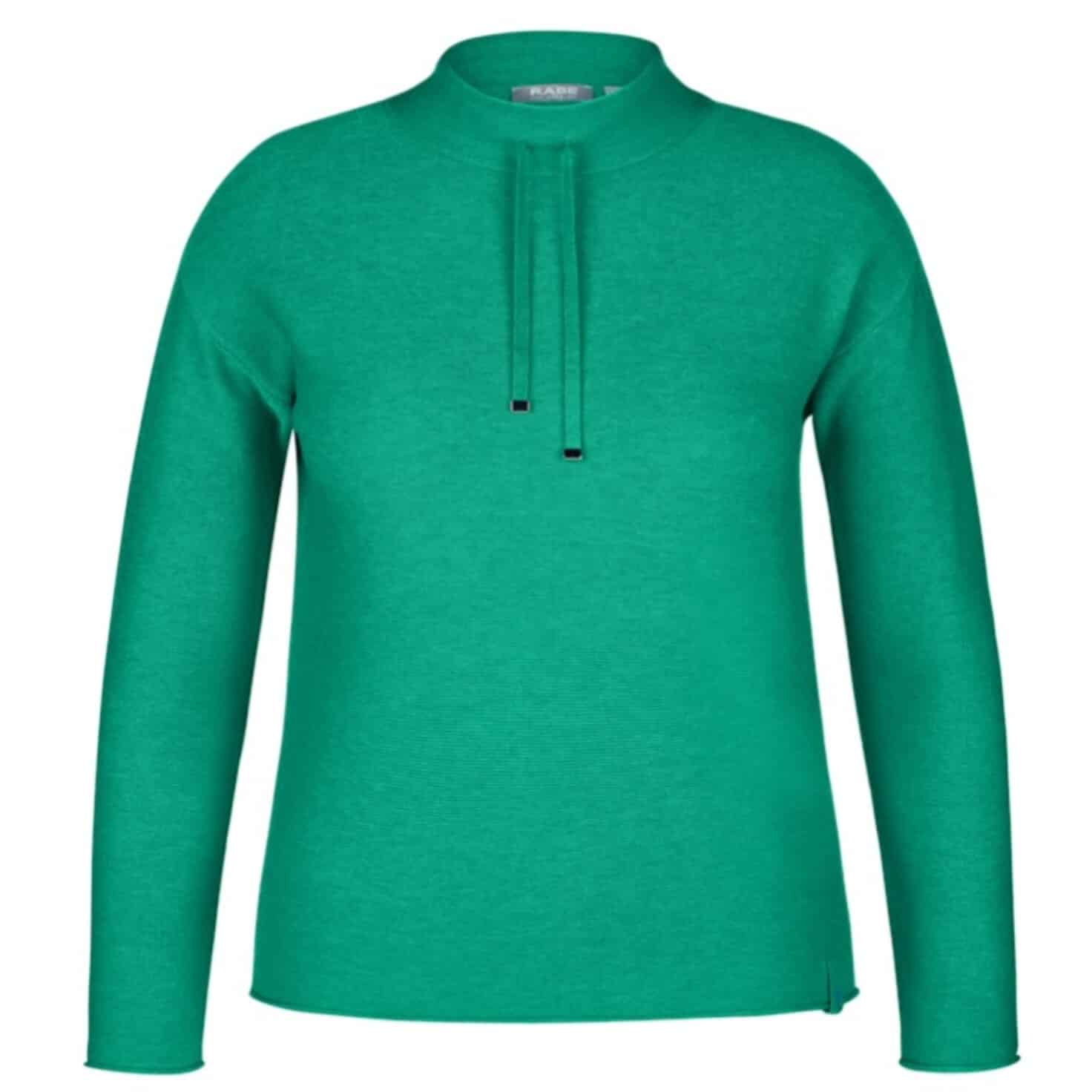 Sportiver Pullover von Rabe Moden in angesagtem grün oder türkis bei Mode Sabine Lemke in Winnenden im Remstal oder im Onlineshop einkaufen
