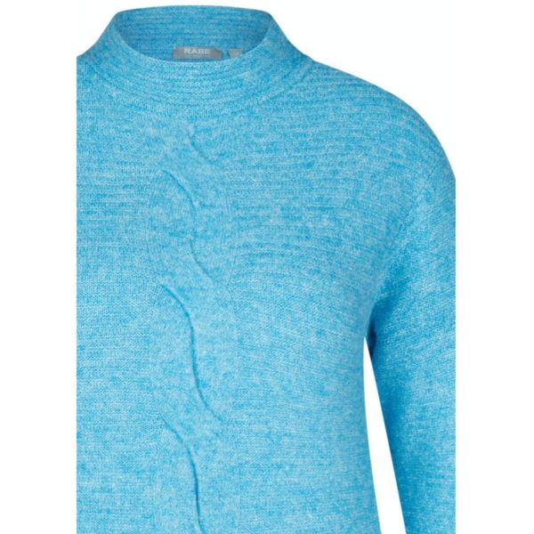Kuschelig warmer Pullover in türkis von Rabe Moden bei Mode Sabine Lemke in Winnenden im Remstal im Modegeschäft oder online shoppen