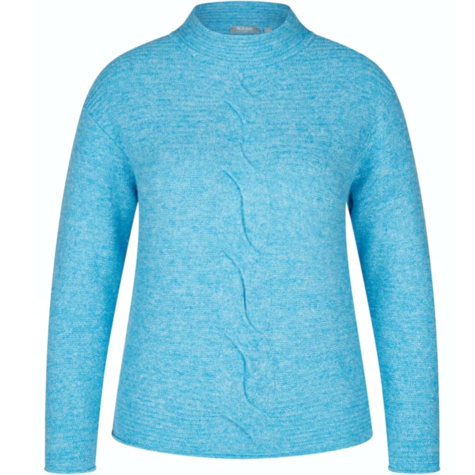 Kuschelig warmer Pullover in türkis von Rabe Moden bei Mode Sabine Lemke in Winnenden im Remstal im Modegeschäft oder online shoppen