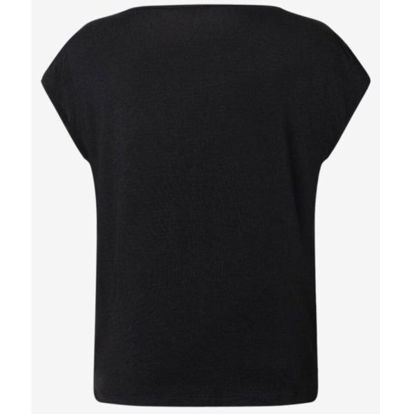 Shirt mit Spitze von More and More in schwarz mit silber Artikel 31650088