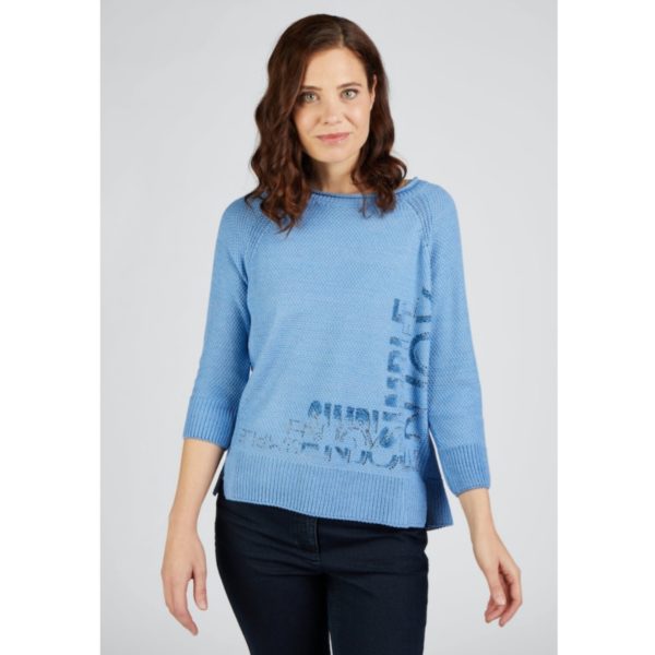 Trendiger Pullover von Rabe Moden in blau bei Mode Sabine Lemke in Winnenden im Damenmodegeschäft oder online shoppen