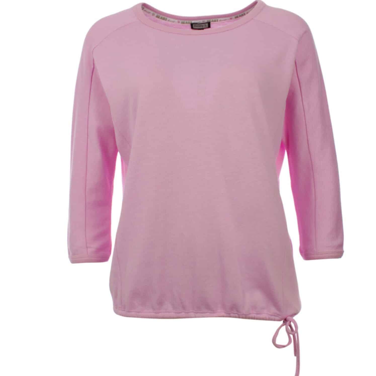 Leichter 3/4 Arm Pullover von KennyS Artikel 509764 inzartem rosa in blusiger Form und Raglanarm bei Mode Sabine Lemke in Winnenden oder im Onlineshop einkaufen!