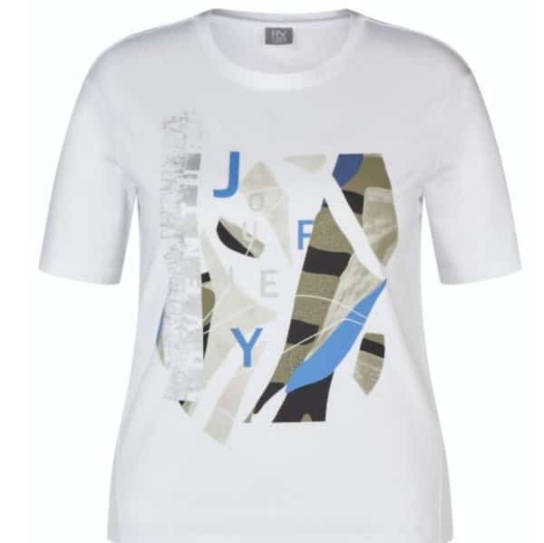 T-Shirt mit Frontprint von Rabe Moden 52-221304, Kurzarm, Baumwollmischung