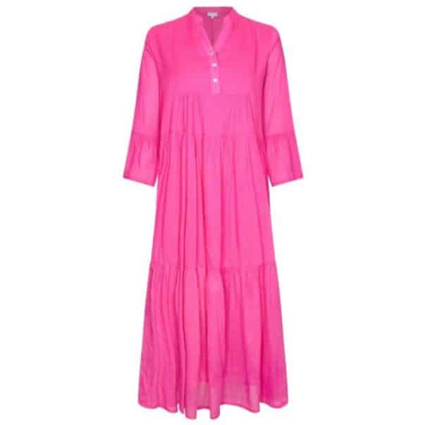 Langes Sommerkleid in pink