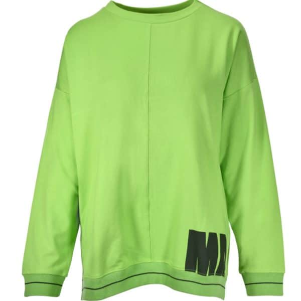 sportives Sweatshirt in hellem grün, winterliche Qualität, Winterpullover bedruckt Artikel 957024 von Kenny S