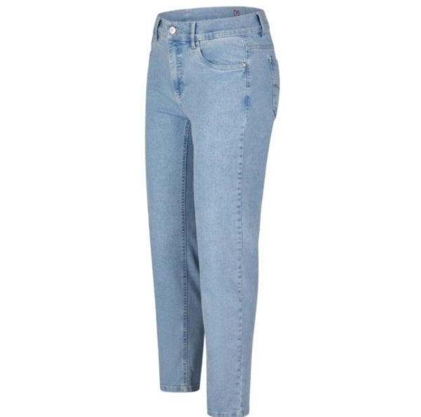 Seitenansicht: Bequeme Jeans von Anna Montana in einem hellen Blauton. Artikel Angelika 1291 bei Mode Sabine Lemke online oder im Bekleidungsgeschäft in Winnenden