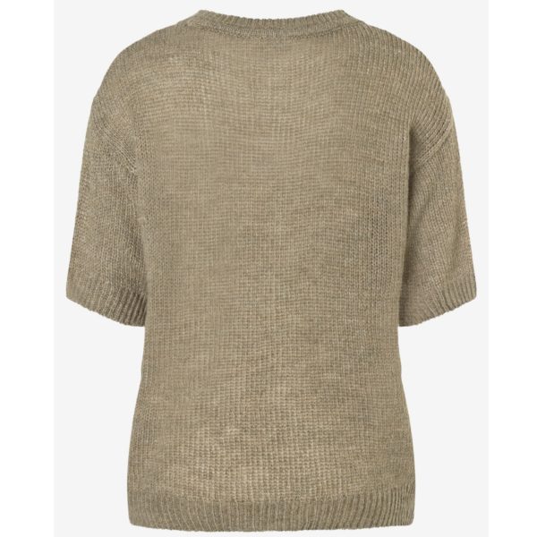 Rückansicht: Kurzarm Pullover für Damen von More & More Artikel 51081454 in khaki