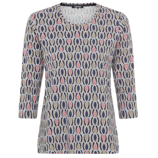 T-Shirt für Damen mit Allover Print von Olsen Mode Artikel 11105198
