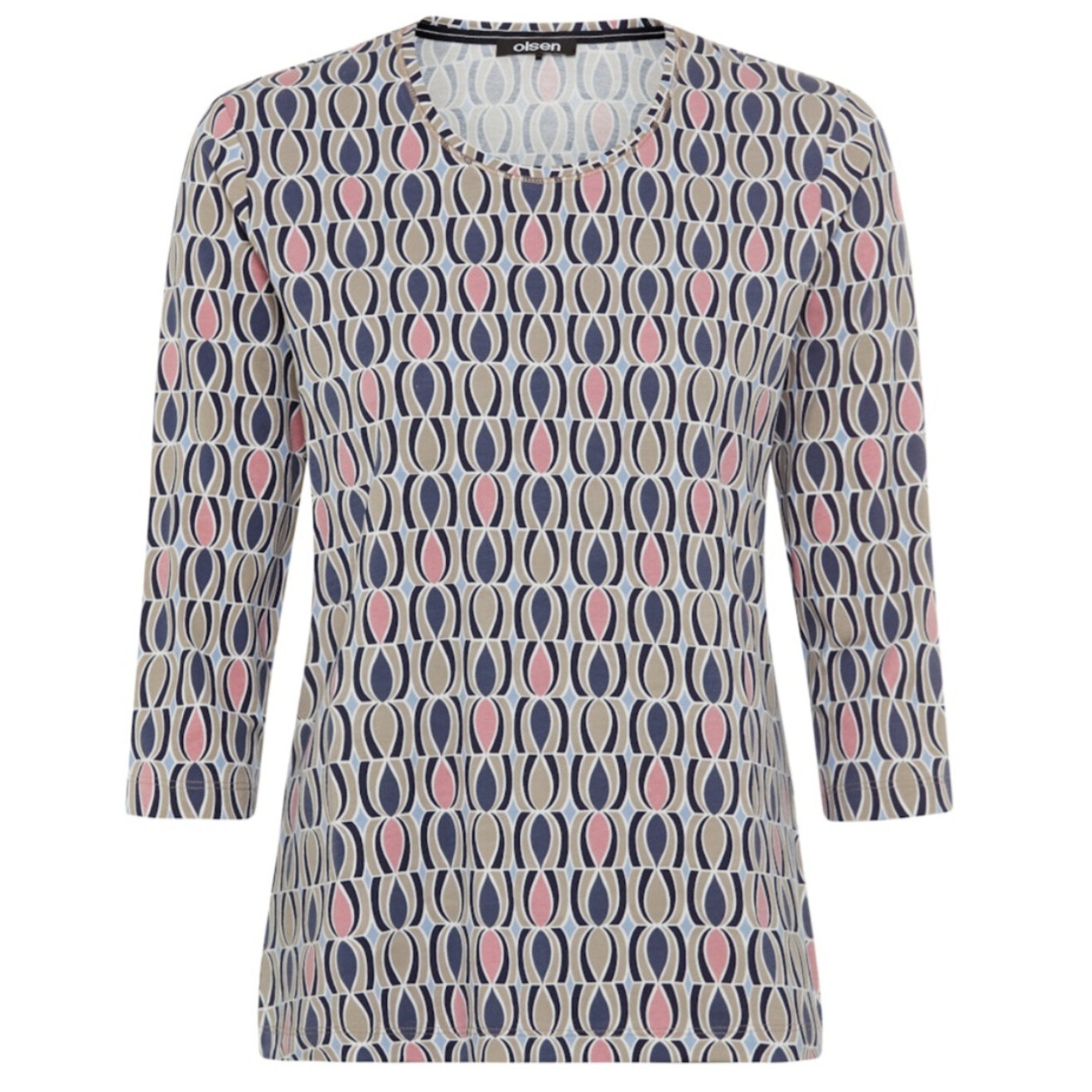 T-Shirt für Damen mit Allover Print von Olsen Mode Artikel 11105198