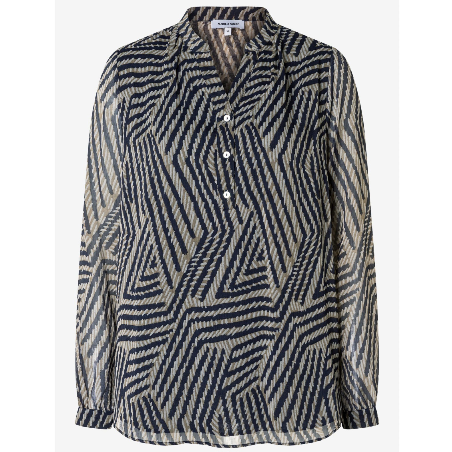 Chiffonbluse mit Print von More & More 51082051