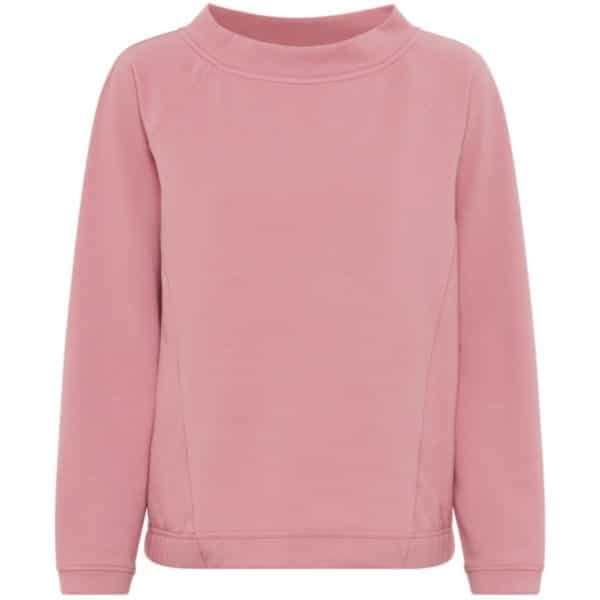 Einfarbiges Sweatshirt für Damen in rosa von Olsen Mode