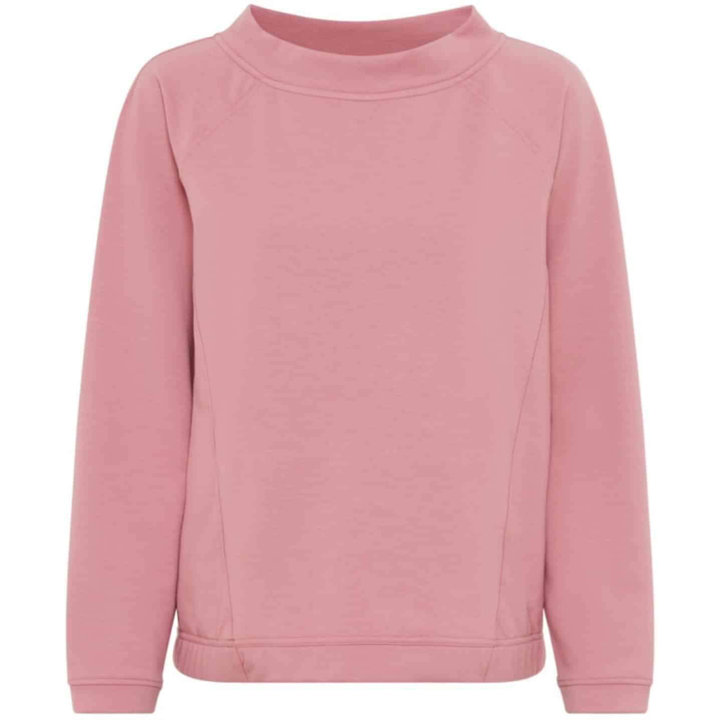 Einfarbiges Sweatshirt für Damen in rosa von Olsen Mode