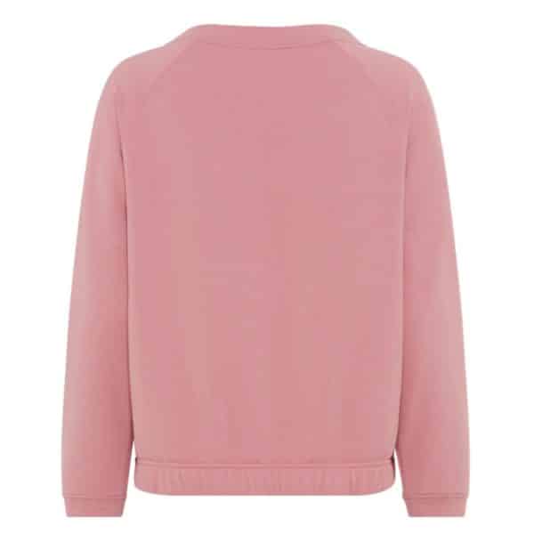 Rückansicht: Einfarbiges Sweatshirt für Damen in rosa von Olsen Mode