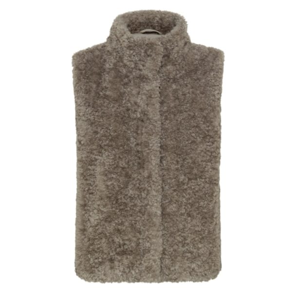 Weste aus Fellimitat in beige von Olsen Mode Artikel 15001635