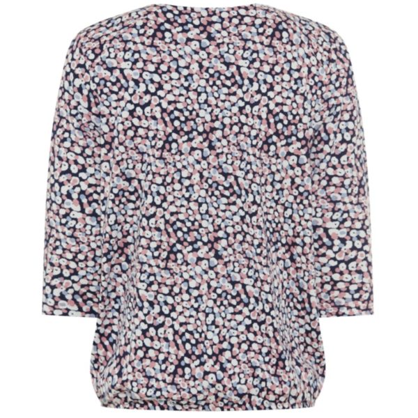Rückansicht: 3/4 arm Damenshirt von Olsen Mode kleines Muster Artikel 11100621