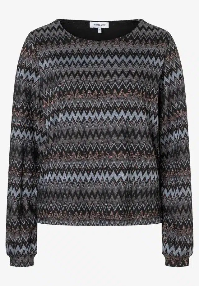 modisches Langarmshirt mit Zick-Zack-Design von More & More Artikel 51110007