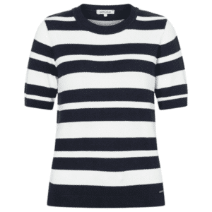 Feinstrick-Pullover mit Kurzarm von More & More