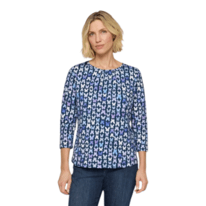 Gemustertes Baumwoll T-Shirt von Rabe Moden