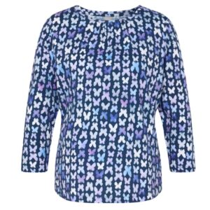 Gemustertes Baumwoll T-Shirt von Rabe Moden