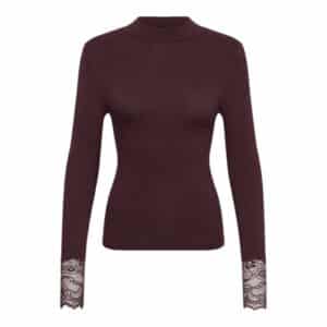 Langarmshirt mit Spitze