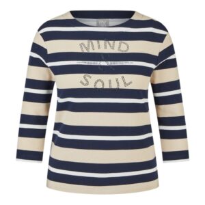 Sweatshirt mit Streifen von Rabe Moden